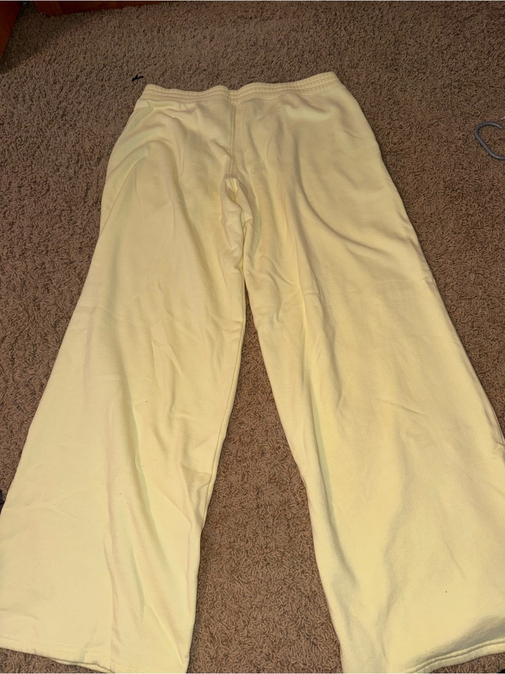 Hollister Butter Yellow Wide Leg Lounge Pants